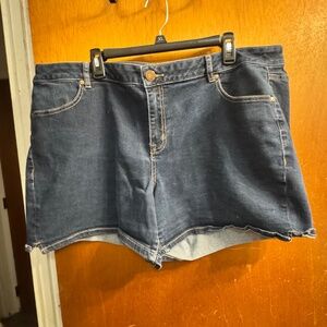Lane Bryant Size 20 Dark Demin Shorts